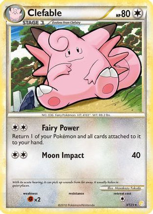 Clefable - 3/106 [HeartGold SoulSilver] Reverse Holofoil