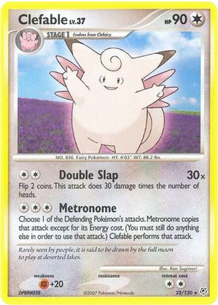 Clefable - 22/130 [Diamond and Pearl] Reverse Holofoil