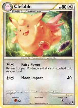 Clefable - 1/95 [Call of Legends] Reverse Holofoil