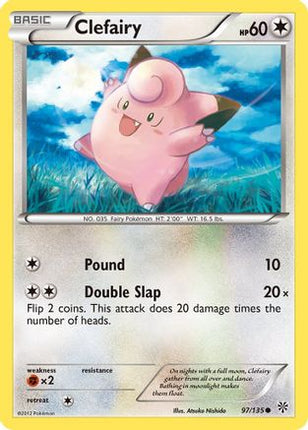Clefairy - 97/149 [Plasma Storm] Reverse Holofoil