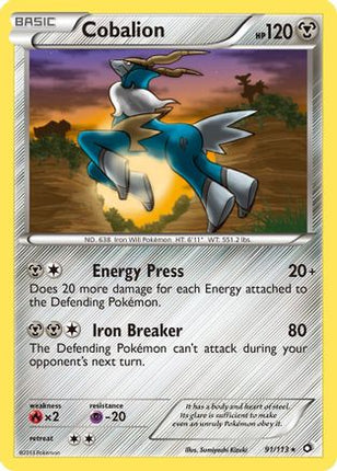 Cobalion - 91/106 [Legendary Treasures] Reverse Holofoil