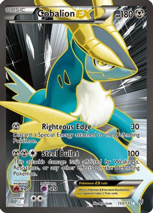 Cobalion EX (133 Full Art) - 133/149 [Plasma Storm] Holofoil