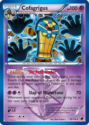 Cofagrigus (Team Plasma) (56) - 56/106 [Plasma Freeze] Reverse Holofoil