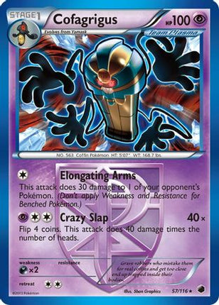 Cofagrigus (Team Plasma) (57) - 57/106 [Plasma Freeze] Reverse Holofoil