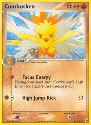 Combusken - 016/100 [Crystal Guardians] Reverse Holofoil
