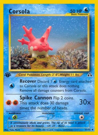 Corsola - 37/75 [Neo Discovery] Unlimited