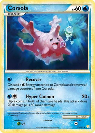 Corsola - 37/106 [HeartGold SoulSilver] Reverse Holofoil