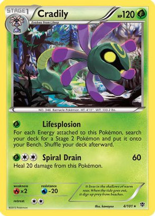 Cradily - 4/106 [Plasma Blast] Reverse Holofoil