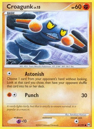 Croagunk - 61/106 [Arceus] Reverse Holofoil