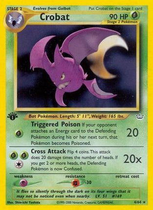 Crobat - 4/64 [Neo Revelation] 1st Edition Holofoil