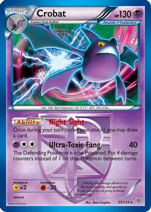 Crobat (Team Plasma) - 55/149 [Plasma Storm] Reverse Holofoil