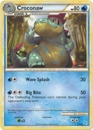 Croconaw (#) 13- HGSS Trainer Kit Gyarados & Raichu