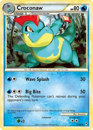Croconaw - 41/95 [Call of Legends] Reverse Holofoil