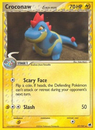 Croconaw (Delta Species) - 27/106 [Dragon Frontiers] Reverse Holofoil