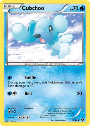 Cubchoo - 36/101 [Next Destinies] Reverse Holofoil