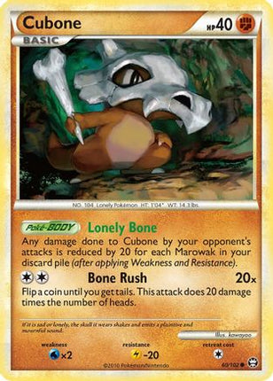 Cubone - 60/106 [Triumphant] Reverse Holofoil