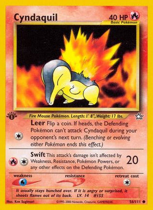 Cyndaquil (56) - 56/111 [Neo Genesis] 1st Edition
