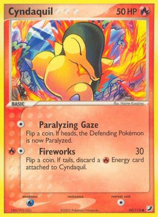 Cyndaquil - 54/115 [Unseen Forces] Reverse Holofoil