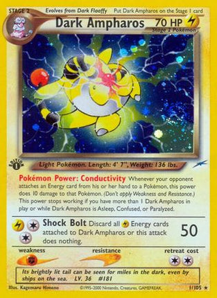 Dark Ampharos - 1/105 [Neo Destiny] 1st Edition Holofoil