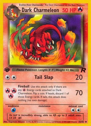 Dark Charmeleon - 32/82 [Team Rocket] 1st Edition
