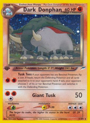 Dark Donphan - 3/105 [Neo Destiny] Unlimited Holofoil