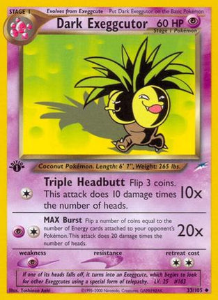 Dark Exeggcutor - 33/105 [Neo Destiny] 1st Edition