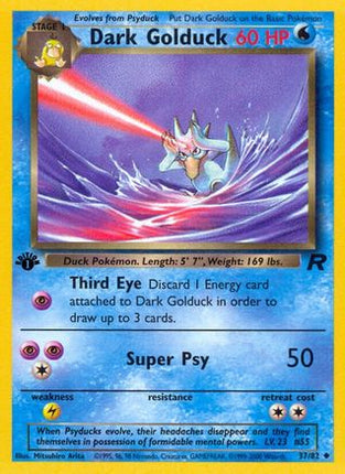 Dark Golduck - 37/82 [Team Rocket] 1st Edition