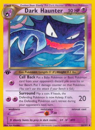 Dark Haunter - 36/105 [Neo Destiny] 1st Edition
