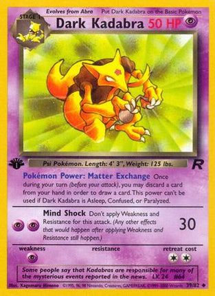 Dark Kadabra - 39/82 [Team Rocket] Unlimited