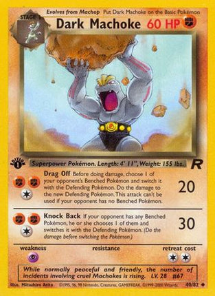 Dark Machoke - 40/82 [Team Rocket] Unlimited