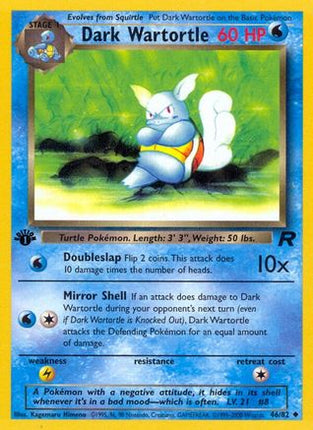 Dark Wartortle - 46/82 [Team Rocket] 1st Edition