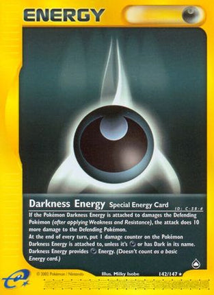 Darkness Energy - 142/null [Aquapolis] Reverse Holofoil