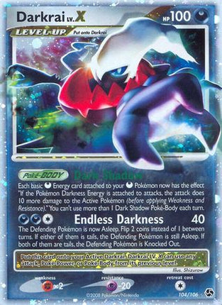 Darkrai LV.X - 104/106 [Great Encounters] Holofoil