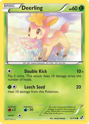 Deerling - 13/114 [Black and White] Reverse Holofoil