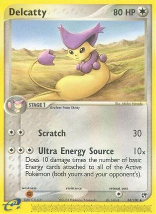 Delcatty - 34/109 [Sandstorm] Reverse Holofoil