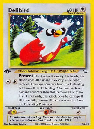 Delibird - 5/64 [Neo Revelation] Unlimited Holofoil