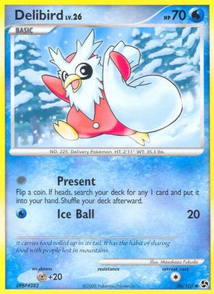 Delibird - 36/106 [Great Encounters] Reverse Holofoil