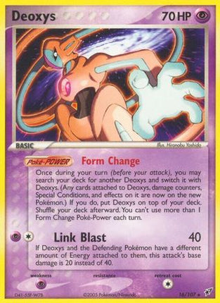Deoxys (Normal Forme) - 16/109 [Deoxys] Reverse Holofoil