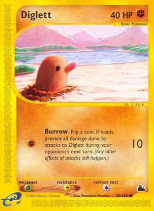 Diglett - 50/144 [Skyridge] Reverse Holofoil