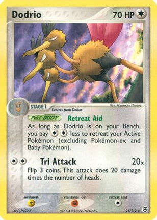 Dodrio - 21/95 [FireRed & LeafGreen] Reverse Holofoil