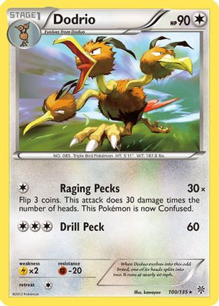 Dodrio - 100/108 [Plasma Storm] Reverse Holofoil