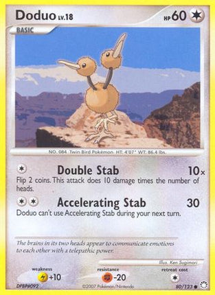 Doduo - 80/123 [Mysterious Treasures] Reverse Holofoil