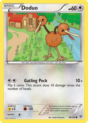 Doduo - 99/108 [Plasma Storm] Reverse Holofoil