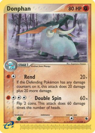 Donphan - 17/95 [Ruby and Sapphire] Reverse Holofoil