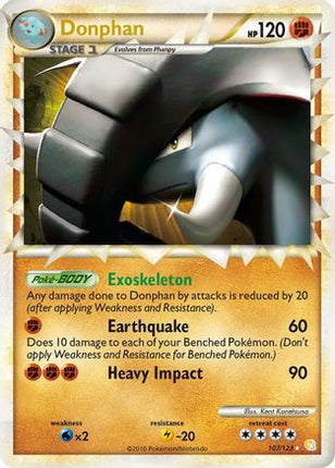 Donphan (Prime) - 107/106 [HeartGold SoulSilver] Holofoil