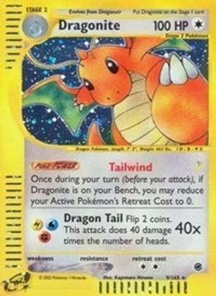 Dragonite (9) - 9/165 [Expedition] Reverse Holofoil