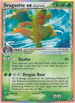 Dragonite ex (Delta Species) - 91/106 [Dragon Frontiers] Holofoil