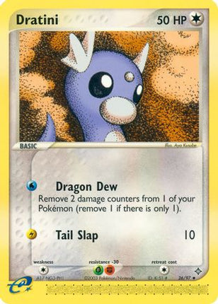 Dratini - 26/97 [Dragon] Reverse Holofoil