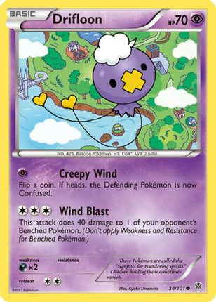 Drifloon - 34/106 [Plasma Blast] Reverse Holofoil