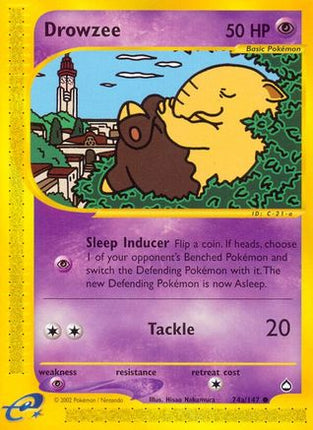Drowzee (74a) - 74a/147 [Aquapolis] Reverse Holofoil